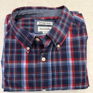 Haggar Stretch XLT Men's Button Down Shirt